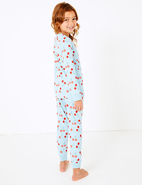 Cotton Rich Cherry Print Pyjama Set (7-16 Years)