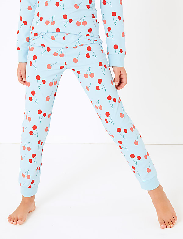 Cotton Rich Cherry Print Pyjama Set (7-16 Years)