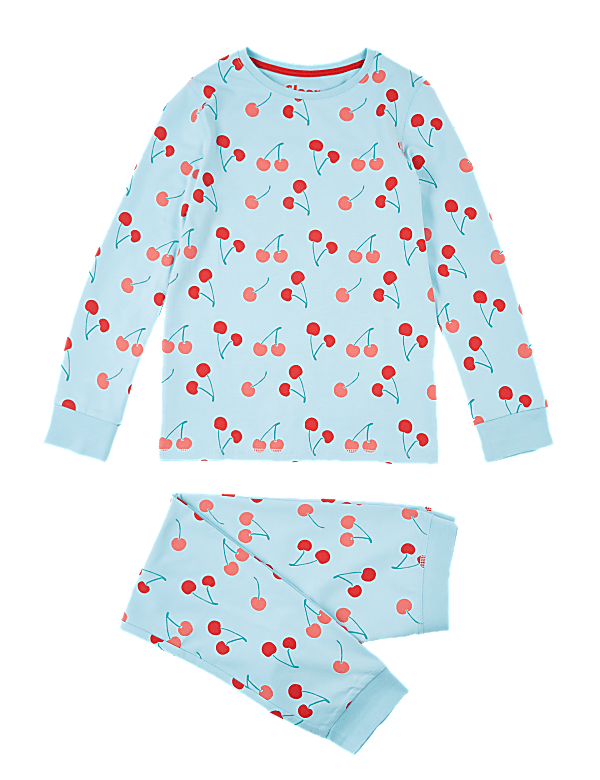 Cotton Rich Cherry Print Pyjama Set (7-16 Years)