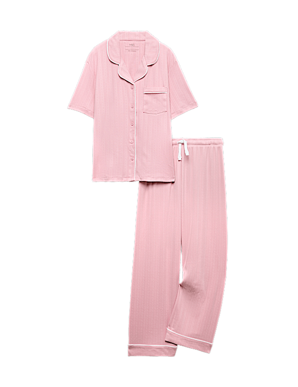 Brushed Pointelle Revere Pyjamas (1-16 Yrs)