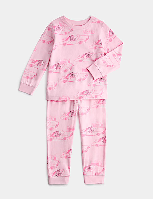Kids' Pure Cotton Percy Pig&trade; Pyjamas (1-16 Yrs)