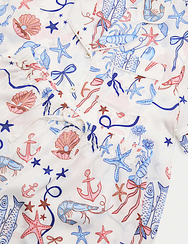 Satin Shell Short Pyjamas (6-16 Yrs)