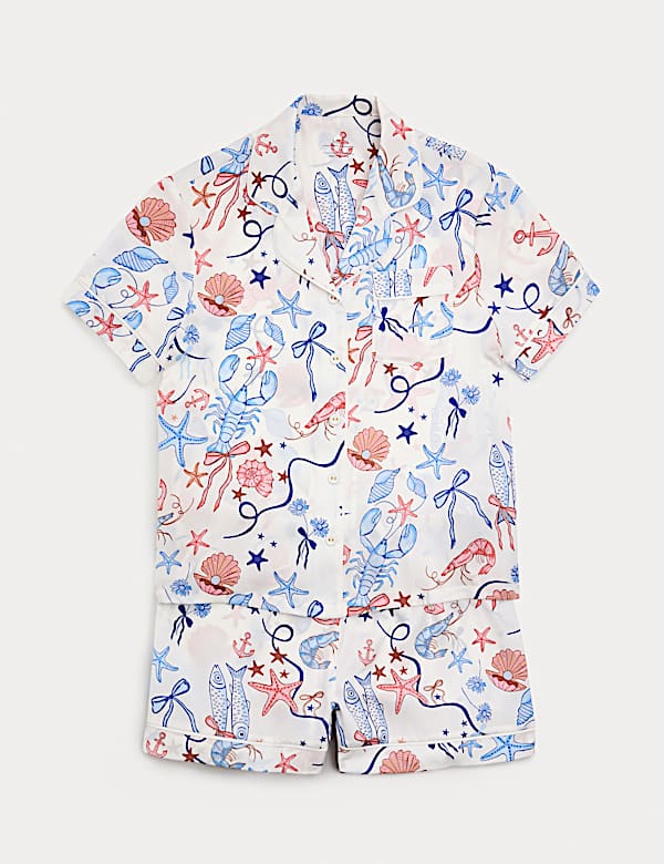 Satin Shell Short Pyjamas (6-16 Yrs)