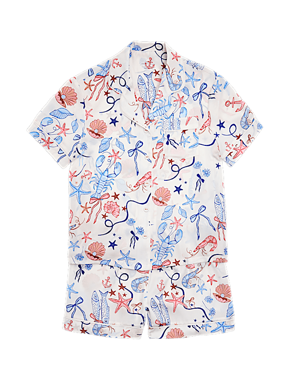 Satin Shell Short Pyjamas (6-16 Yrs)