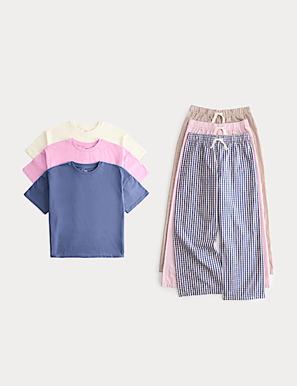 3 Pack Check Pyjama Set (6-16 Yrs)