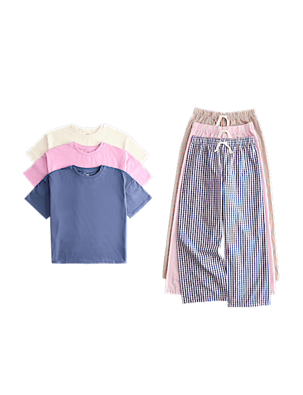 3 Pack Check Pyjama Set (6-16 Yrs)