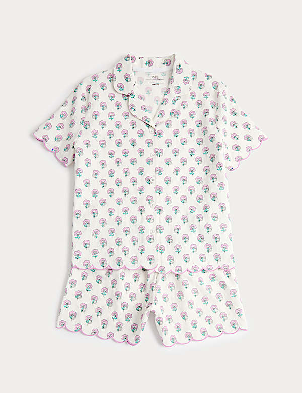 Pure Cotton Floral Print Pyjamas (6-16 Yrs)