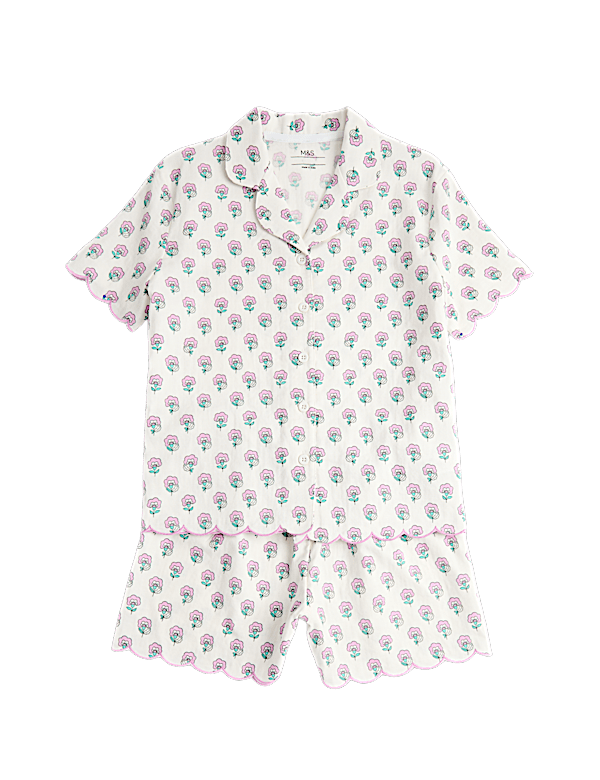 Pure Cotton Floral Print Pyjamas (6-16 Yrs)