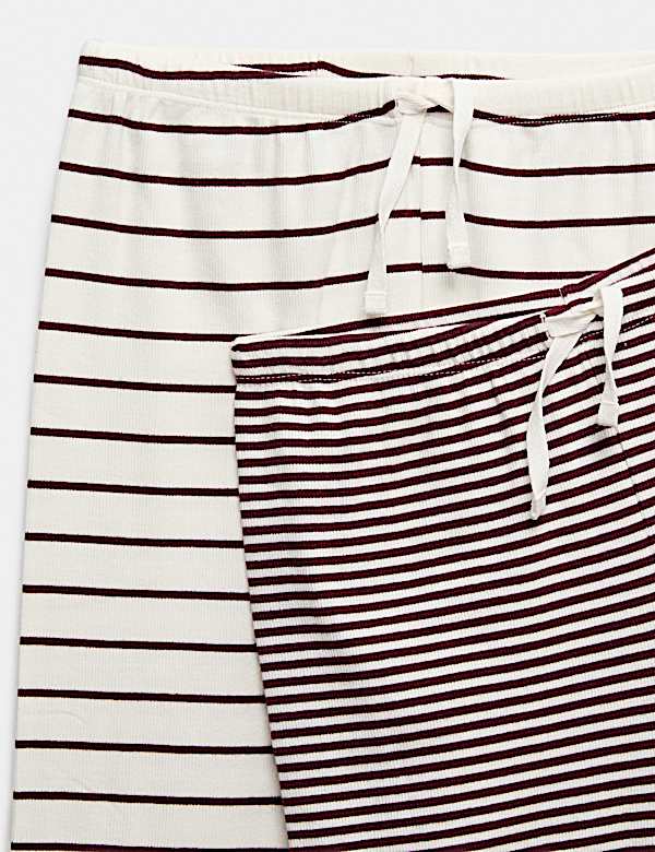 2 Pack Graphic Striped Pyjama Sets (6-16 Yrs)