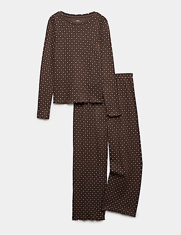 Cosy Ribbed Heart Pyjama Set