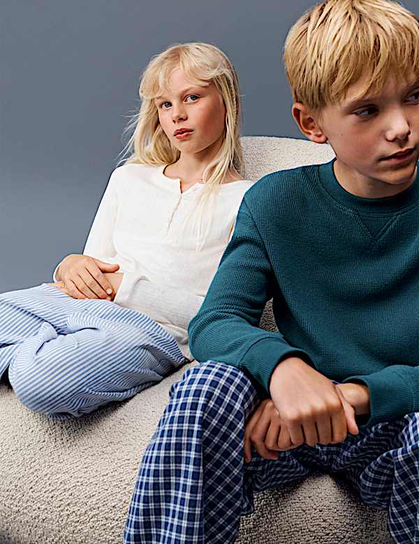 Long Sleeve Button Up Pyjama Top (6-16 Yrs) - BN