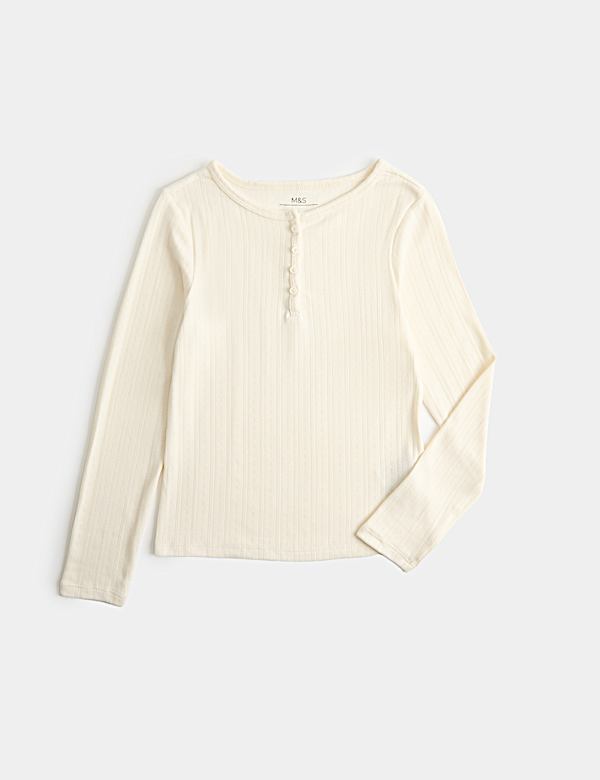 Long Sleeve Button Up Pyjama Top (6-16 Yrs) - BN