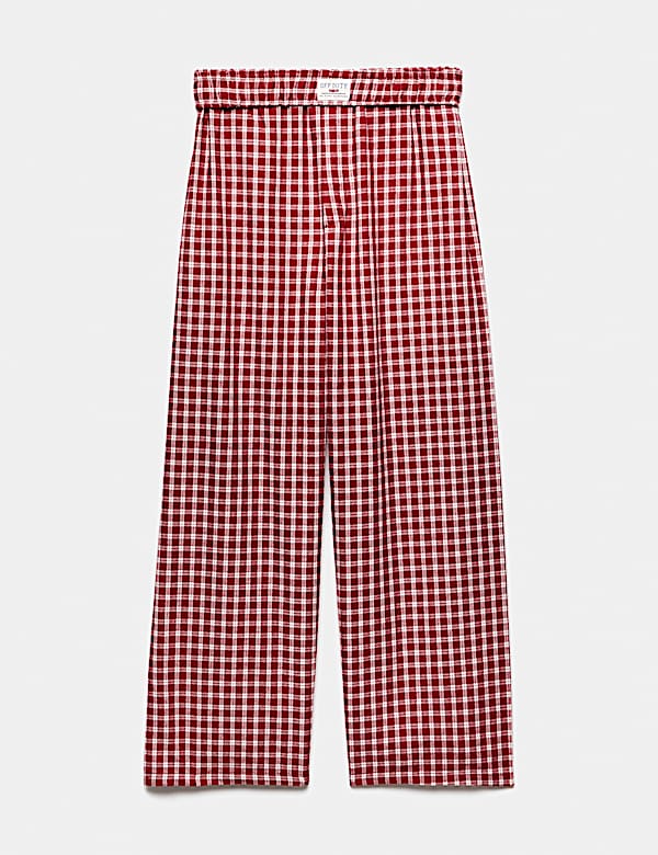 Pure Cotton Checked Pyjama Bottoms (6-16 Yrs)