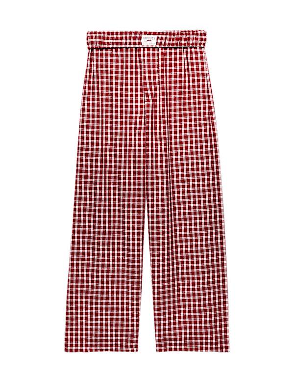 Pure Cotton Checked Pyjama Bottoms (6-16 Yrs)