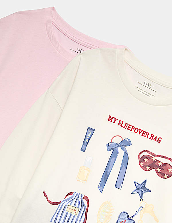 2 Pack Pure Cotton Pyjama Set (6-16 Yrs)