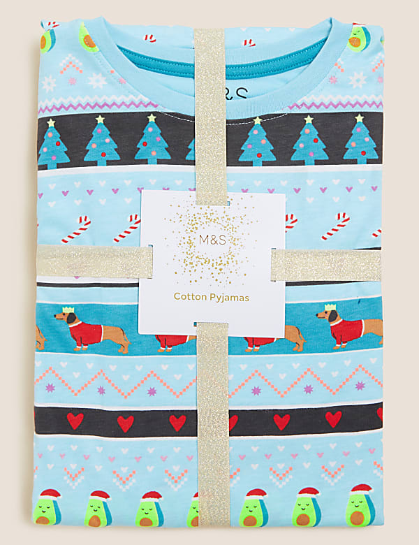 Pure Cotton Fair Isle Pyjamas (6-16 Yrs)