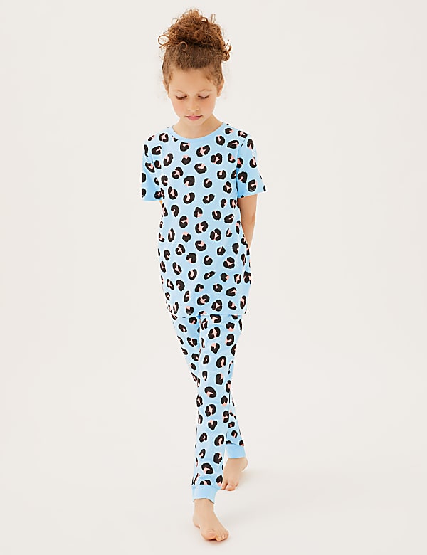 2pk Pure Cotton Animal Print Pyjama Sets (6-16 Yrs)