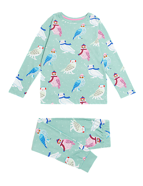 Pure Cotton Owl Pyjamas