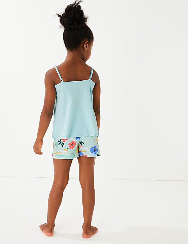 2 Pack Pure Cotton Slogan Short Pyjama Sets (6-16 Yrs)