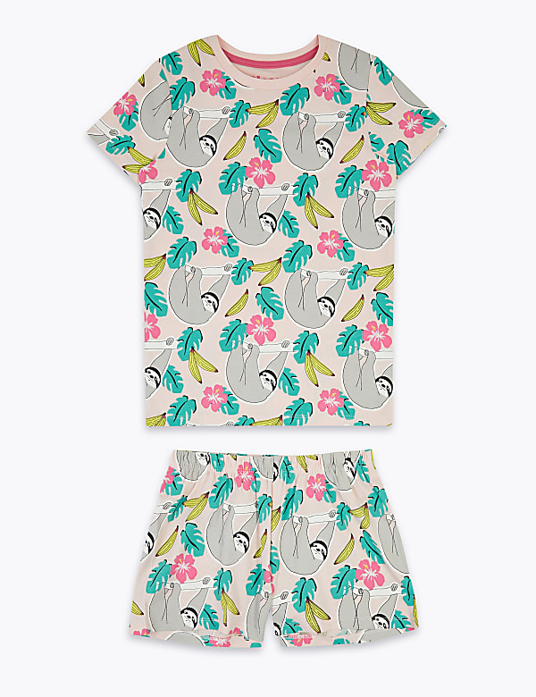 Cotton Animal Print Short Pyjama Set (7-16 Yrs)