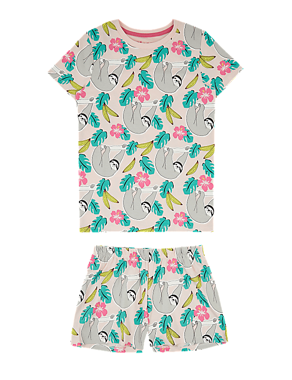 Cotton Animal Print Short Pyjama Set (7-16 Yrs)