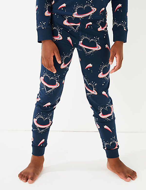 Cotton Heart Print Pyjama Set (7-16 Yrs)