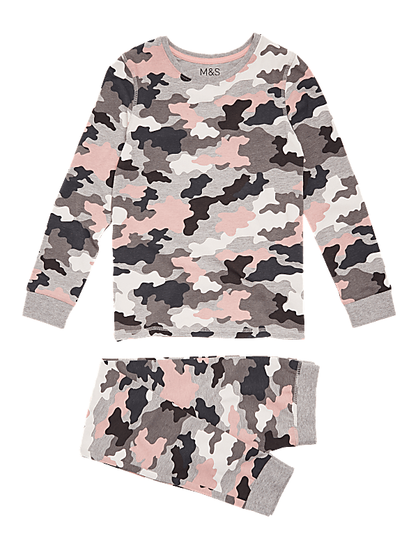 Cotton Rich Camouflage Pyjama Set (7-16 Yrs)
