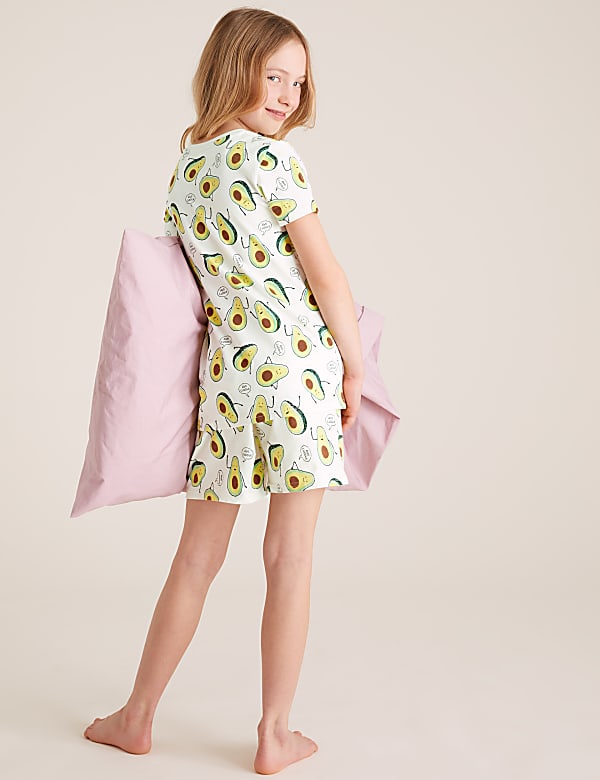 Cotton Avocado Short Pyjama Set