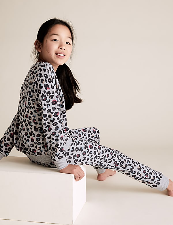 Leopard Print Lounge Pyjama Set (6-16 Yrs)