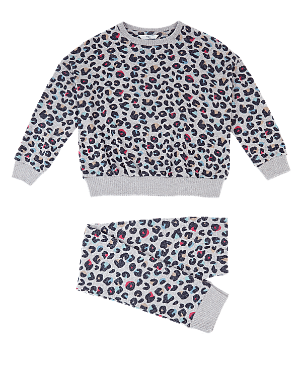 Leopard Print Lounge Pyjama Set (6-16 Yrs)