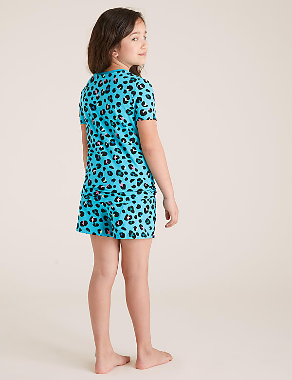 Cotton Leopard Print Short Pyjama Set