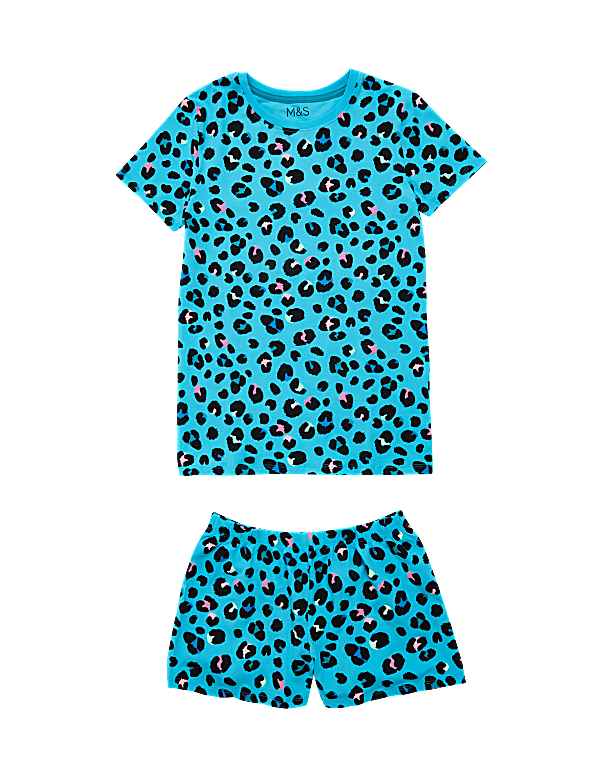 Cotton Leopard Print Short Pyjama Set