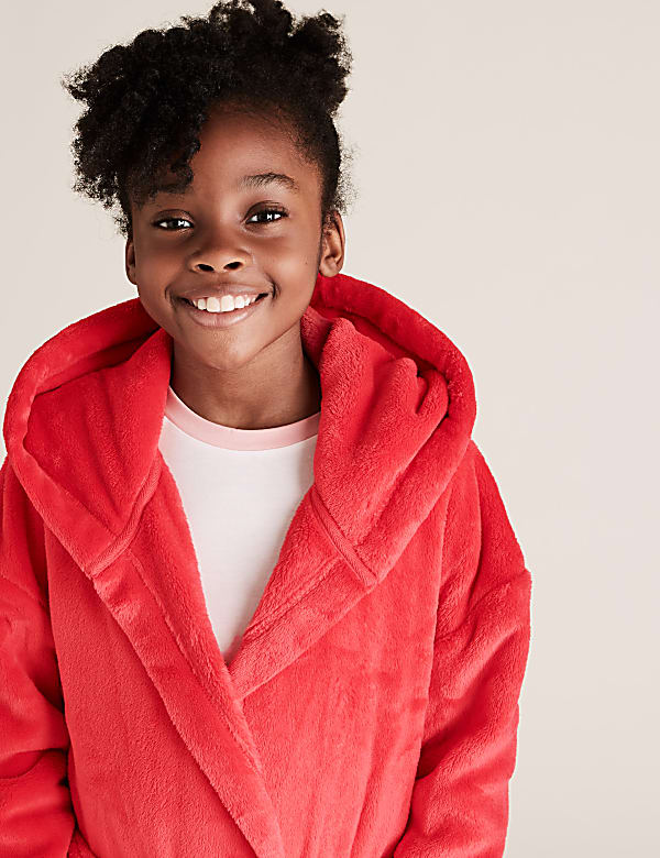 Robe de chambre en polaire avec texte du 6 au 16 ans RED Robes de chambre M S FR
