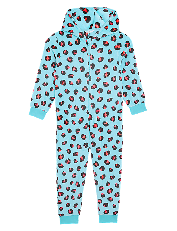 Fleece Leopard Onesie (6-16 Yrs)