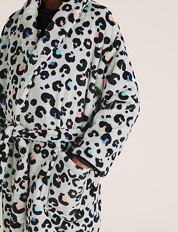 Leopard print dressing gown deals