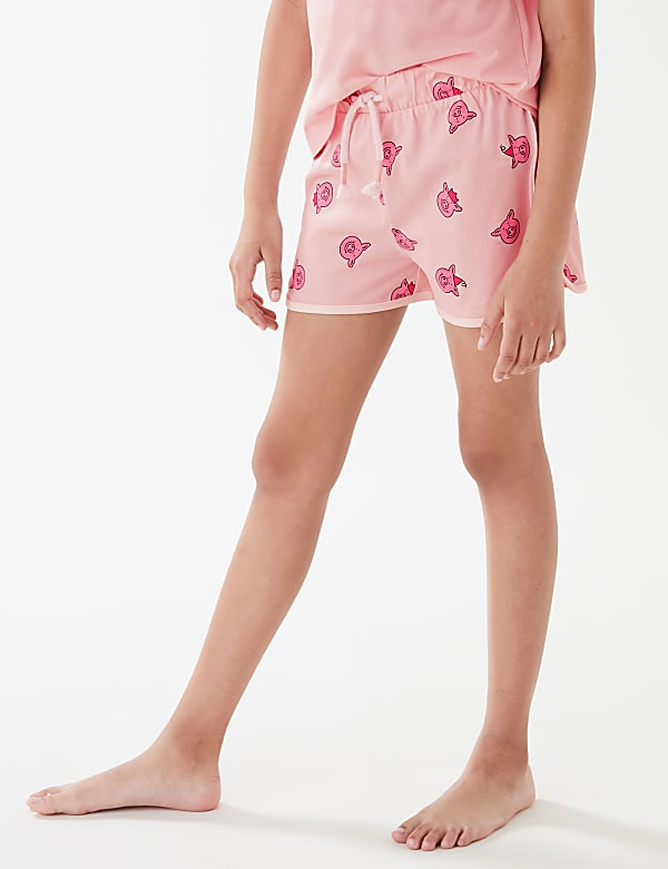 Pure Cotton Percy Pig&trade; Short Pyjama Set (2-16 Yrs)