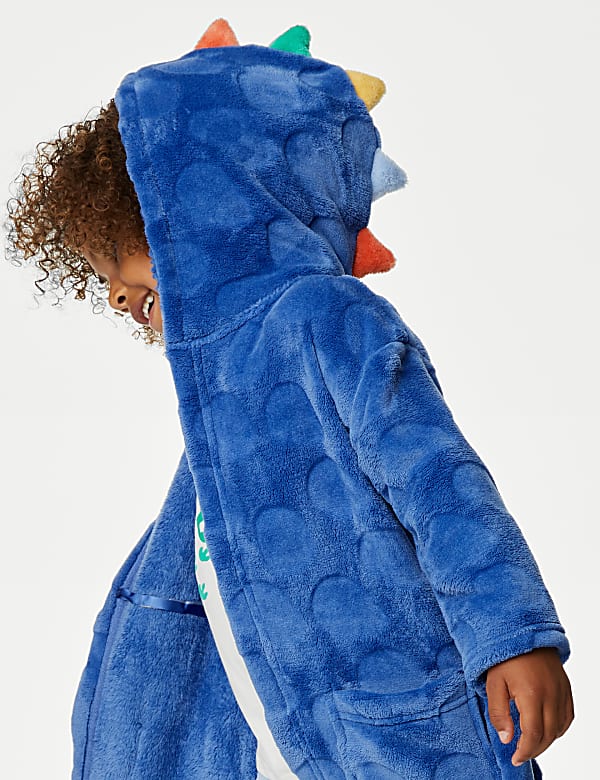 Fleece Dinosaur Novelty Dressing Gown (1-7 Yrs) - CN