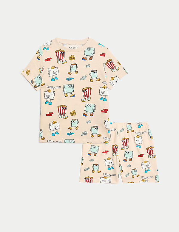 Pure Cotton Printed Pyjamas (1-8 Yrs) - NO