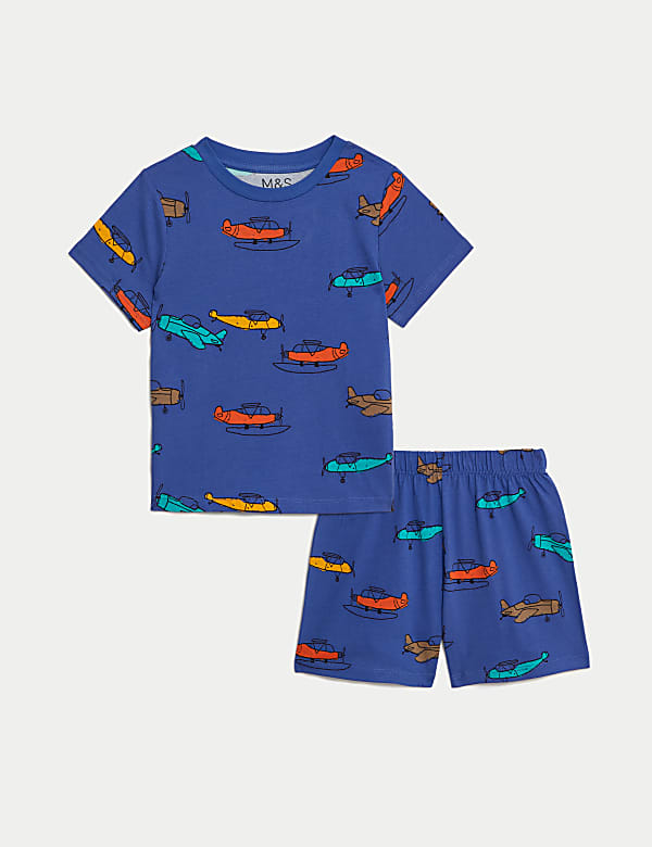 Pure Cotton Aeroplane Pyjamas (1-8 Yrs) - NL