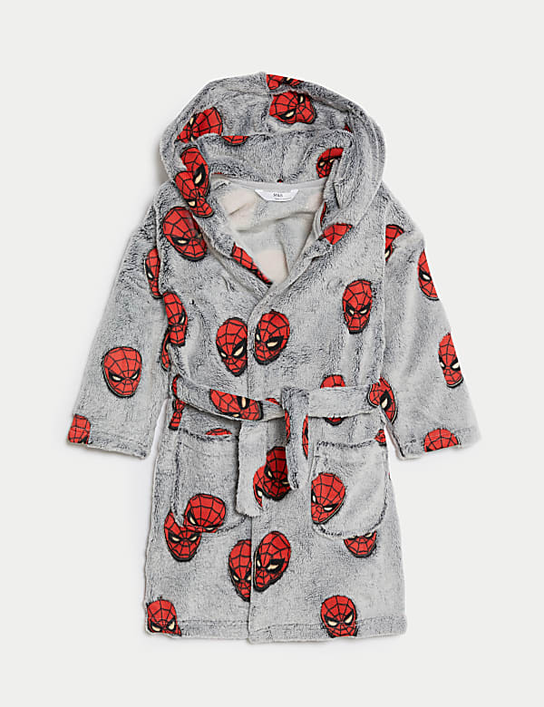 Spider Man Glow In The Dark Dressing Gown 2 8 Yrs