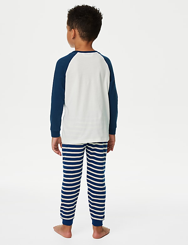 2pk Pure Cotton Transport Pyjama Sets (1-8 Yrs)