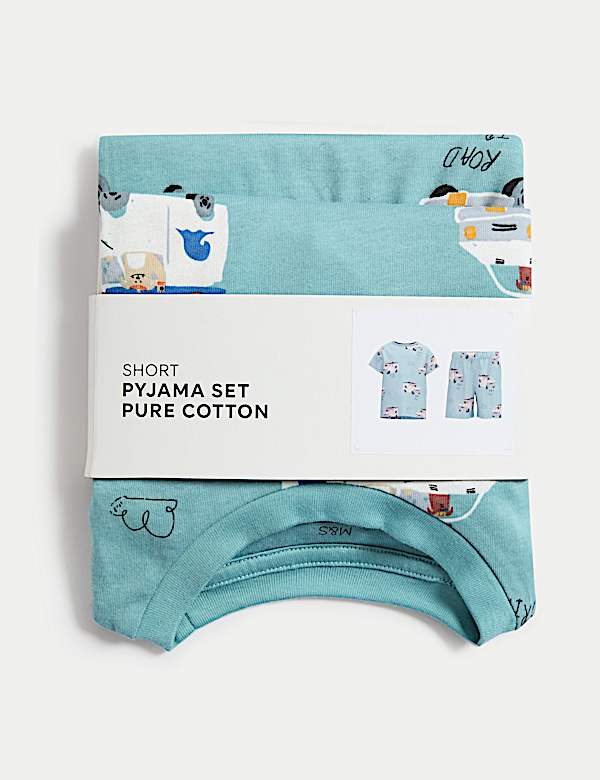 KIDS COTTON RICH TRANSPORT PJ 1-8YRS