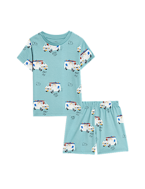 KIDS COTTON RICH TRANSPORT PJ 1-8YRS