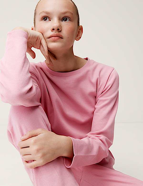 Pure Cotton Waffle Pyjamas (1-16 Yrs)