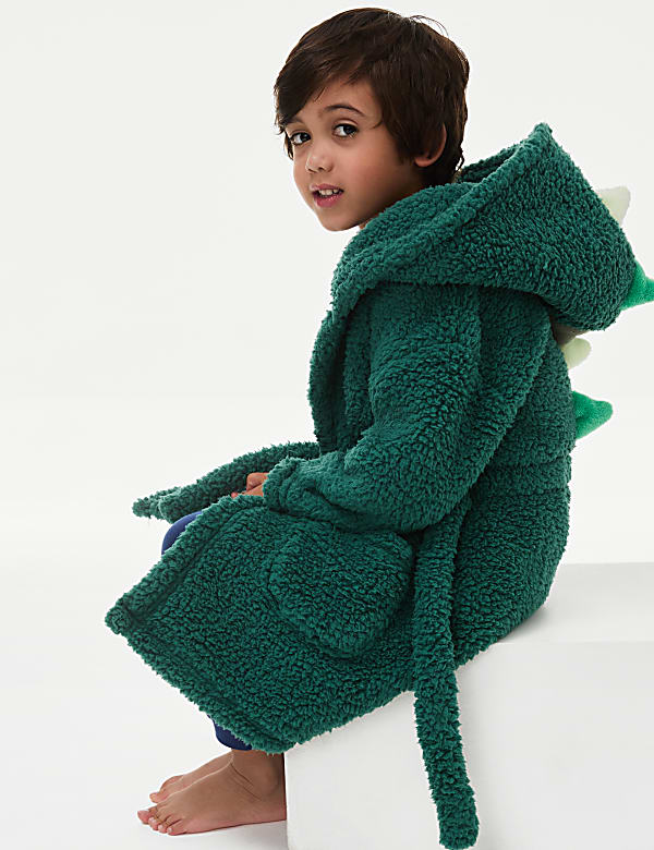 Dinosaur hooded bathrobe outlet