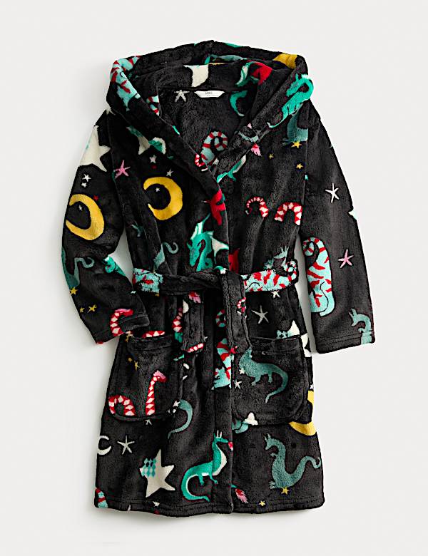 Fleece Star Graphic Dressing Gown (1-8 Yrs) - NL