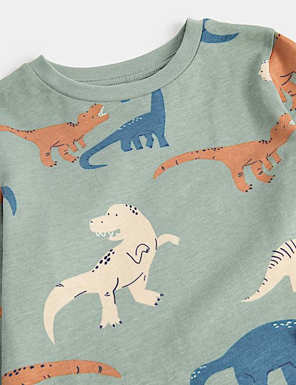 Pure Cotton Dinosaur Pyjamas (1-16 Yrs)