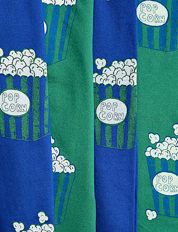 2 Pack Pure Cotton Jersey Popcorn Pyjama Sets (1-8 Yrs)