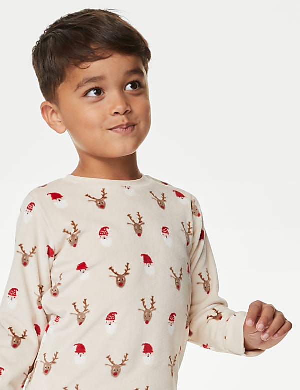 Velour Christmas Pyjamas (1-8 Yrs)