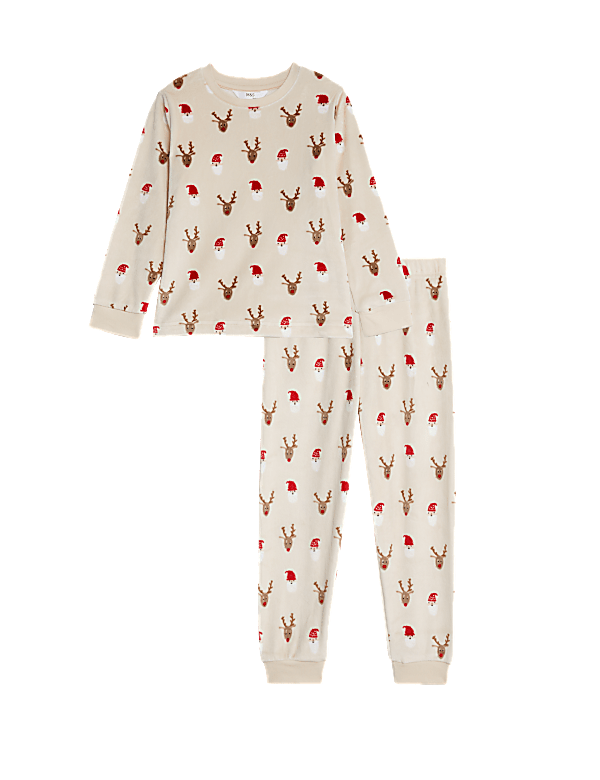 Velour Christmas Pyjamas (1-8 Yrs)